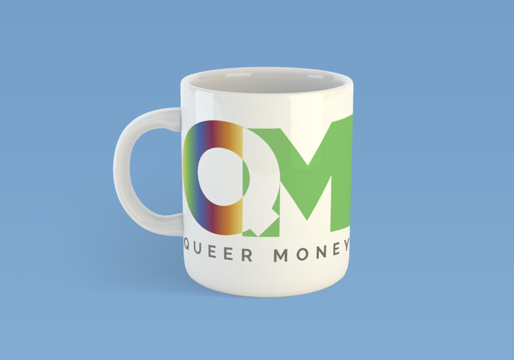 A coffee cup mockup with the final logo on the coffee cup.